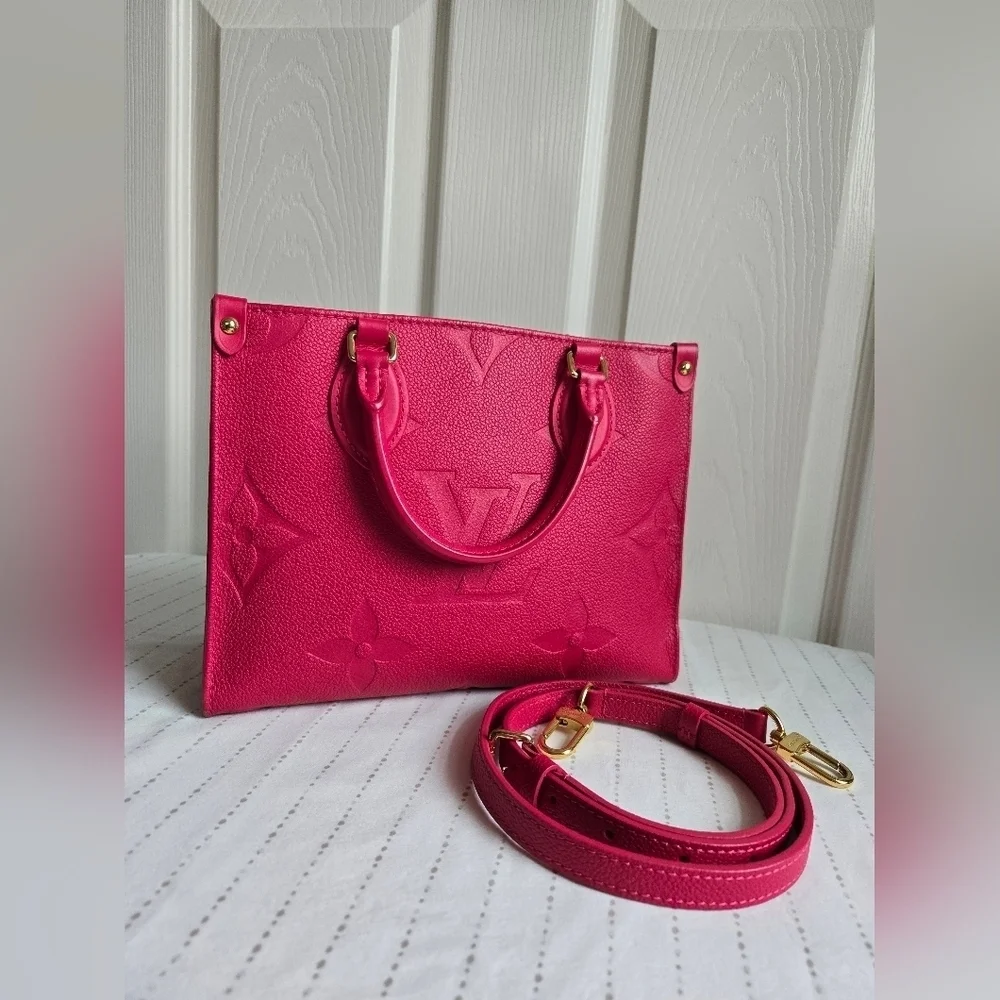 Louis Vuitton Onthego PM – Freesia Pink (Empreinte, Rare)
